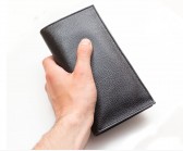 Длинный кошелёк Newman Textured чёрный